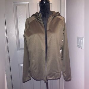 Xersion XL olive zip up hoodie